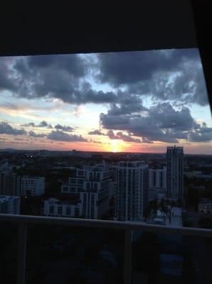 West side view from penthouse at Sunset...breathtaking!