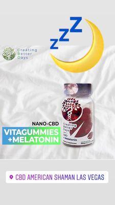 CBD gummies with melatonin for help with sleep