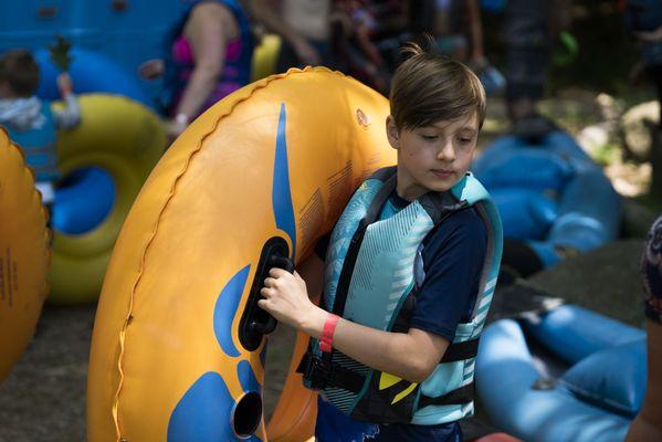 The perfect Lake George River tubing adventure ages two and up.