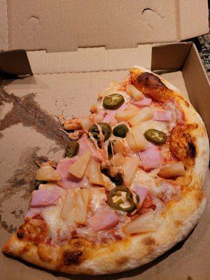 Hawaiian pizza- not the greasy one!