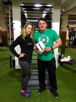 Referral contest winner Dawid brought his friends to his favorite gym, Matrix and received an iPad mini as an award!