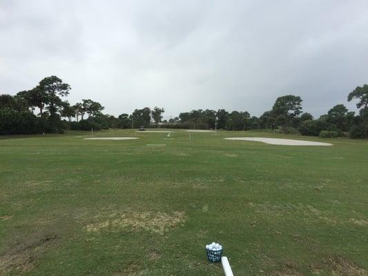 The driving range.