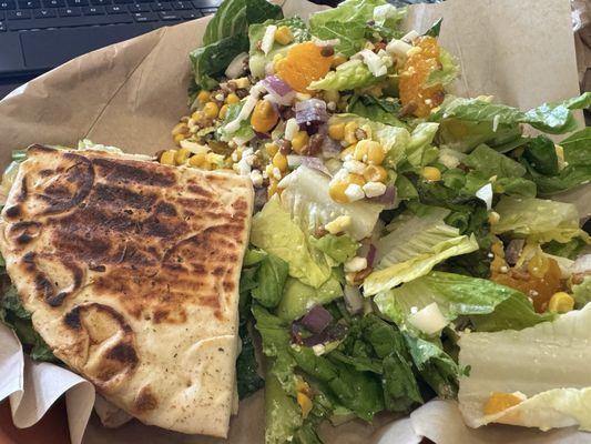 Half turkey club and avocado salad - excellent