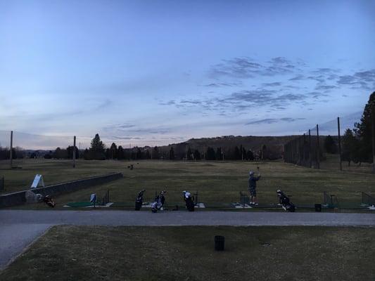 Driving range.