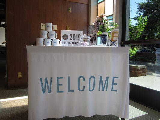 Come visit our Welcome Table before or after service and receive a gift from us!