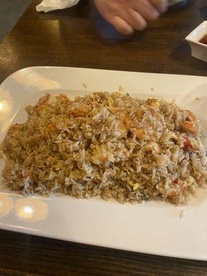 Shrimp and crawfish fried rice