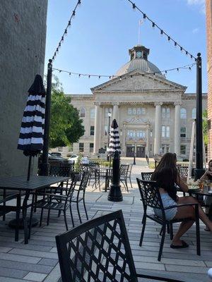 Great outdoor seating area