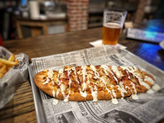 Chicken bacon ranch flatbread