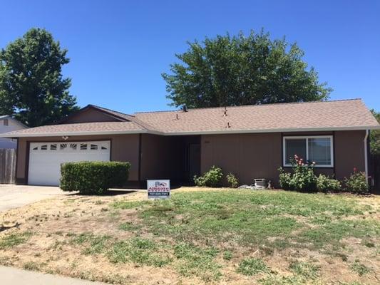 GAF Cool Series shingle in Aged Chestnut.