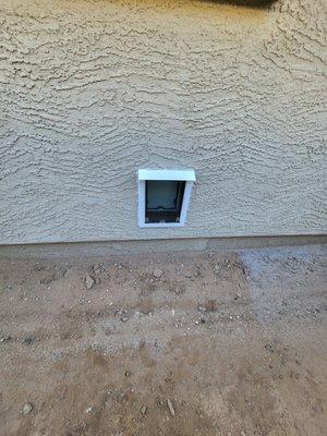 Exterior dog door