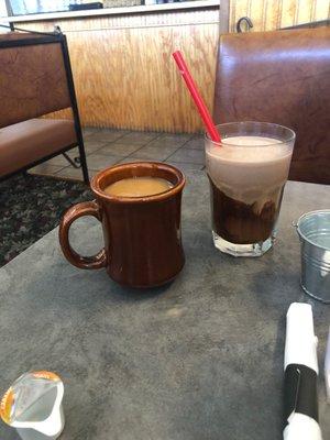 Starting the day out with the good stuff.... coffee and chocolate milk