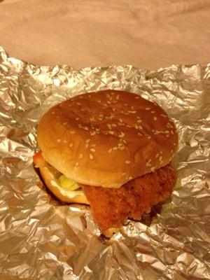 Spicy chicken sandwich