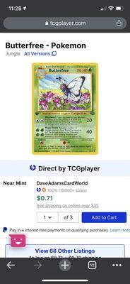 Butterfree 1st edition