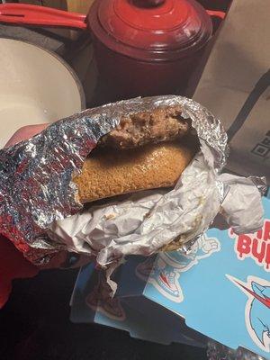 The packaging came like this, and the bun was hard as a rock