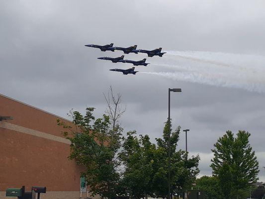 Blue Angels formation flyover. 2021