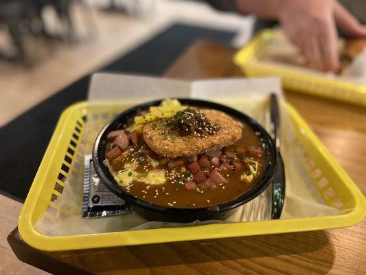 Japanese curry rice bowl