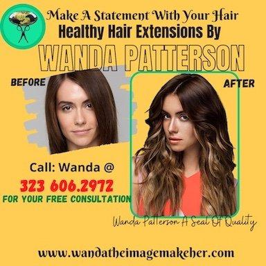 Make A Statement With Your Hair@ Call 323 606.2972 Wanda Patterson The Imagemakeher & Hair Problem Solver 4 Your Free Consultation!