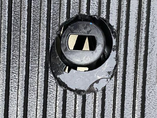 Crooked holes on bed liner