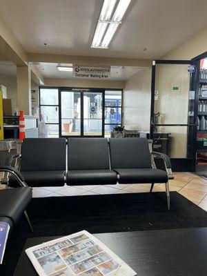 Customer waiting area