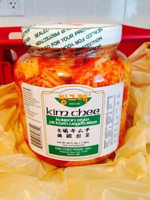 Kimchi!! $9.99 for this medium sized 64 oz jar, and they carry multiple size jars.