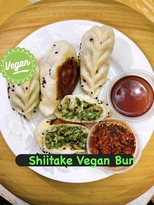 Vegan【Shiitake Vegan Bun】Order Pickup at DumplingTheNoodle.com