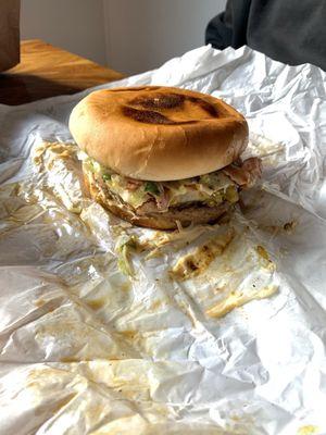 Roadrunner burger (spouses favorite) and it's even bigger than the cheeseburger