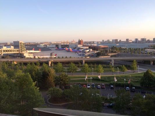 View from the 8th floor (not where the restaurant is which is on the first floor)