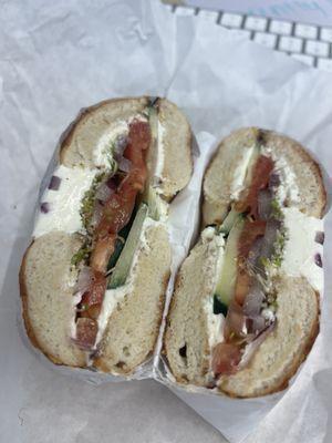 Veggies Bagel Sandwich