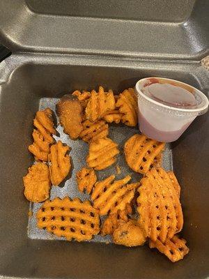 Take out order of sweet potato fries