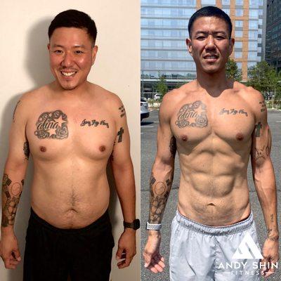 Scott is a renown chef in the DMV. He's had a hard time eating healthy/exercising. He has been exercising daily and eating healthy. Now look