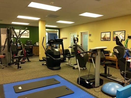 Health Quest features state-of-the-art exercise equipment for active rehabilitation therapies.