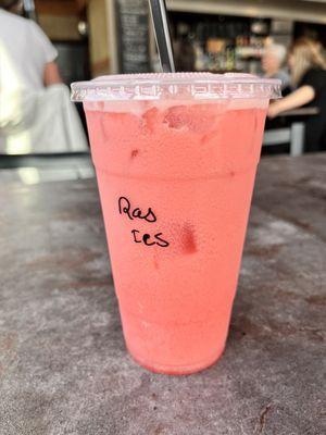 Raspberry Italian soda