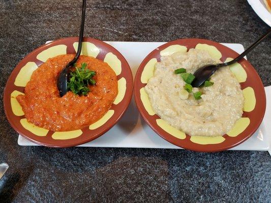 Muhammara, babaganoush