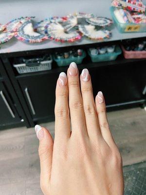 Nail tech: Sam - milky nails