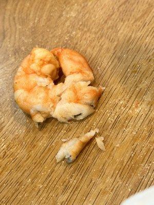 The poop of shrimp.