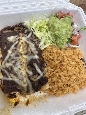 Enchilada   Poblanas lunch portion