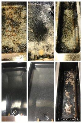 before and after a cooker cleaning!