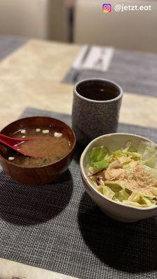 Miso Soup and House Salad