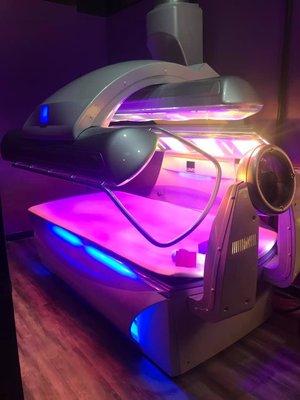 Ask about the P90! A lay down bed with high pressure bulbs. You've never had a more relaxing tanning bed experience than one with the P90.