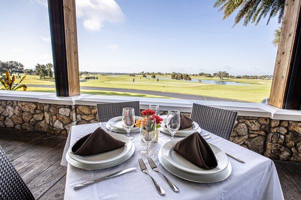 Patio overlooking Golf Course