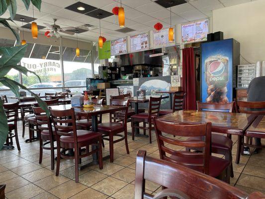 Order counter and Dining area