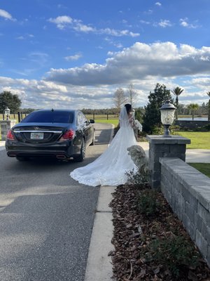 Mercedes Benz S550, Wedding Day Ride.