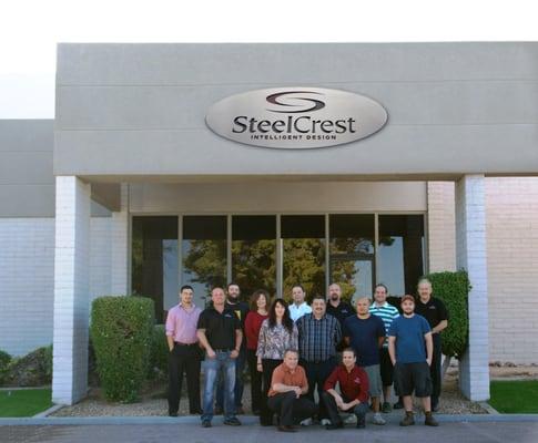 The SteelCrest crew outside their Phoenix area factory