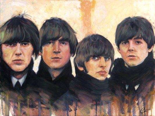 "Beatles for Sale" by Christopher Clark starting at $45  https://incredibleartgallery.com/product/beatles-for-sale-limited-edition/