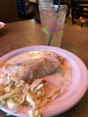 Seafood Enchilada and Margaritas