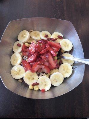 Vitality Bowl to stay! YESSSSS!!! Reusable bowl & spoon. CAN MORE RESTAURANTS DO THIS PLEASE??