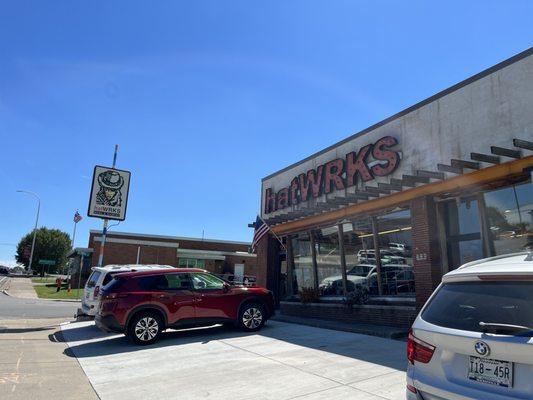 Parking in front and on the side street