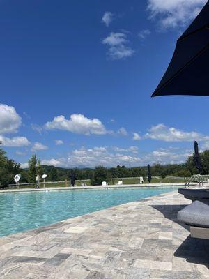 Pool and mountain view