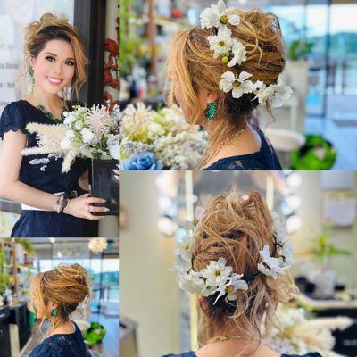 #hairstyle #updo #makeup #hairsalon