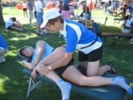 Gluteus Medius treatment at Penticton Ironman.